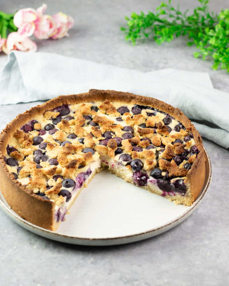 Heidelbeer Pudding Kuchen