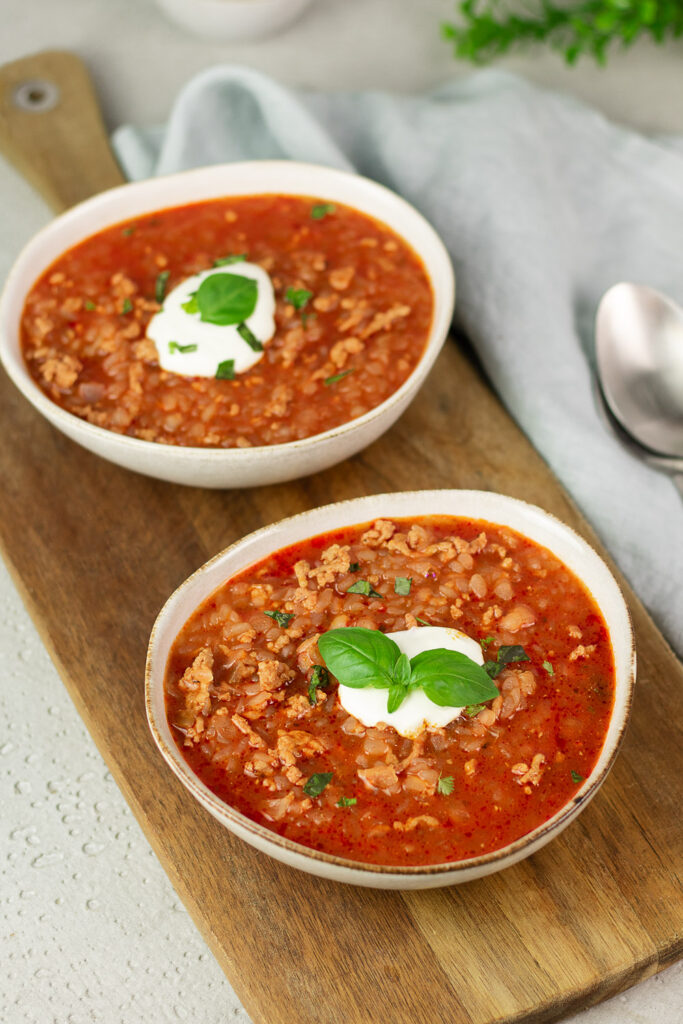 Tomaten Reis Suppe 7