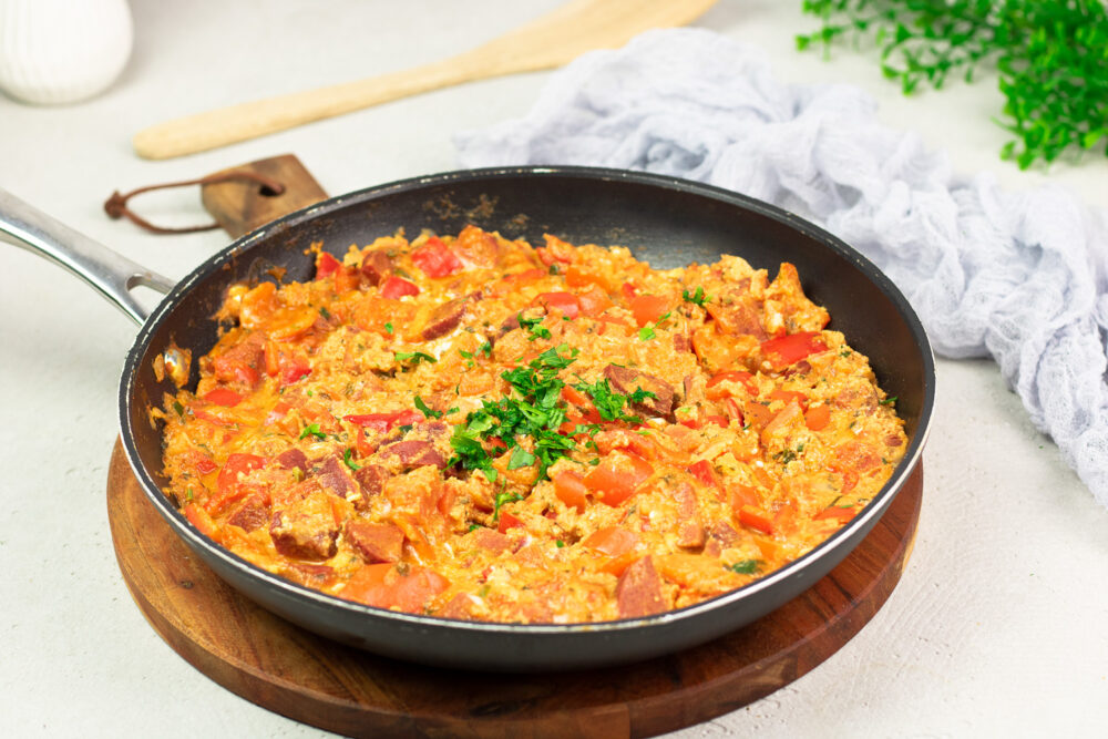Türkisches Rührei Mittagessen